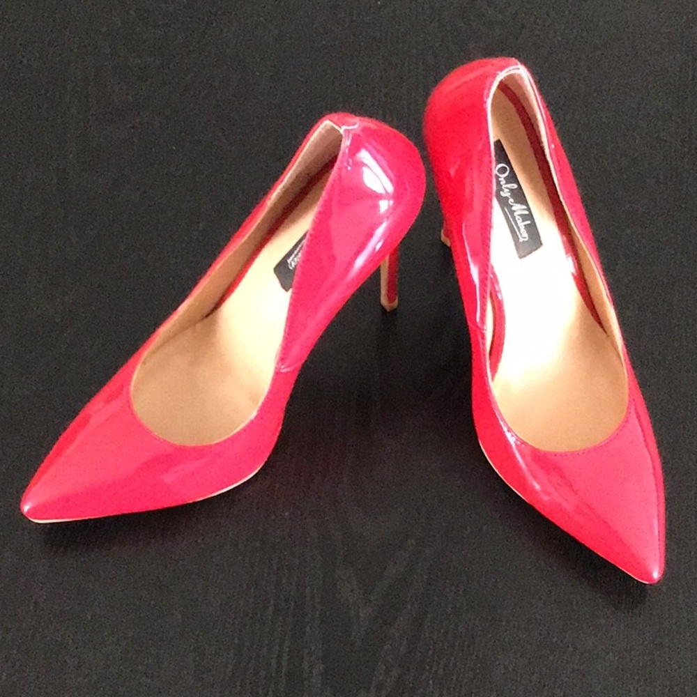 Only Maker Red Patent Heels SZ 38